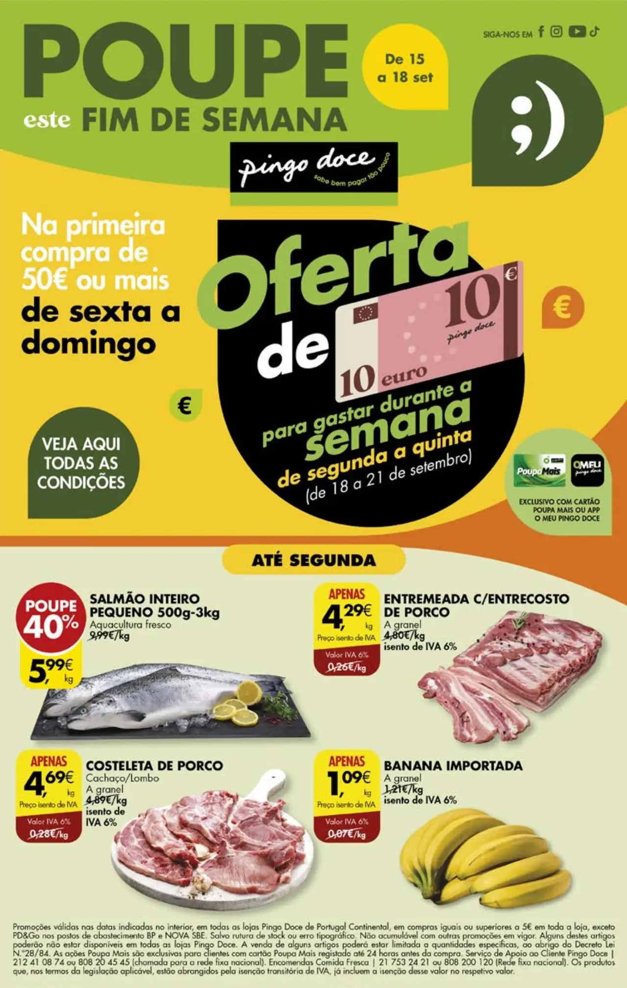 Antevisão Folheto Pingo Doce fim-de-semana (15 a 18 setembro)
