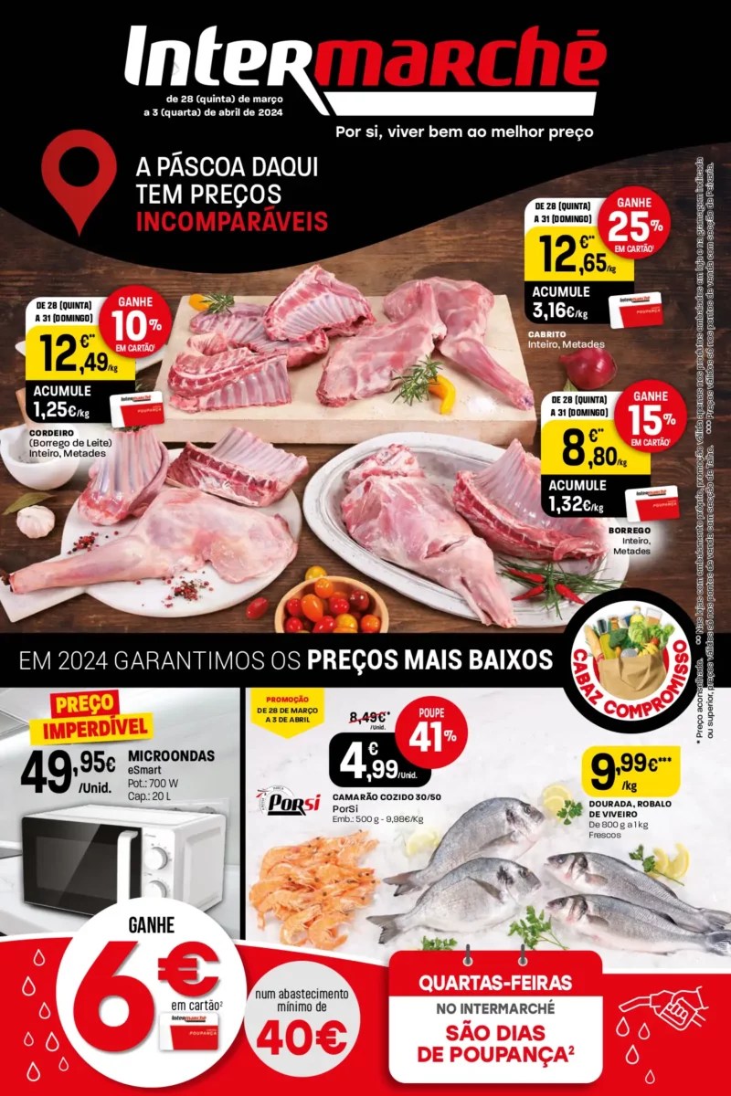 Antevisão Folheto Intermarché (28 março a 3 abril)