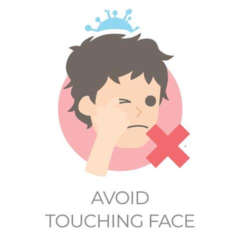 avoid touching face