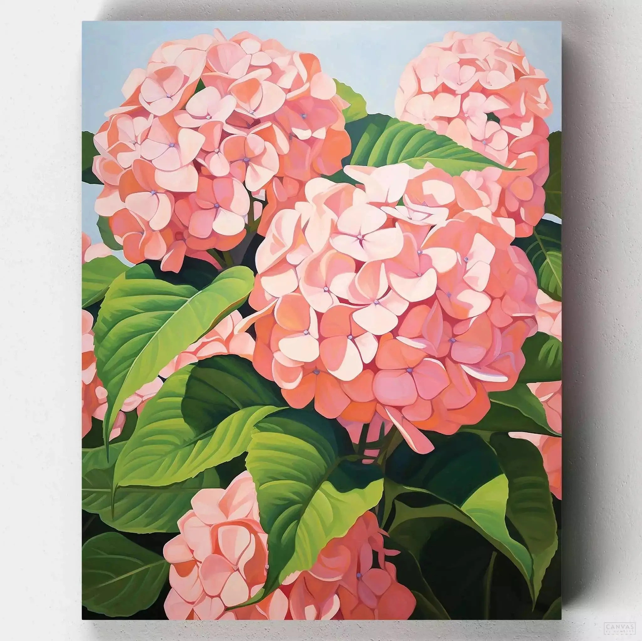 Hydrangeas Vibrant Floral Paint By Numbers Kit