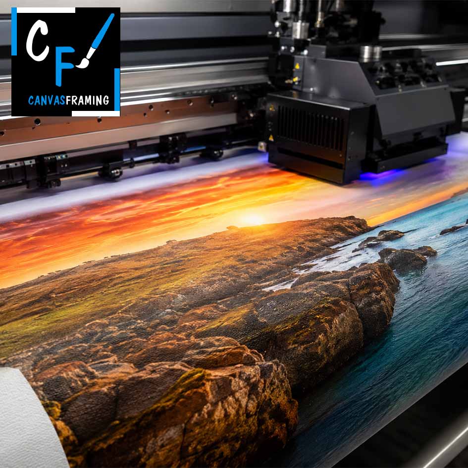 Canvas Framing Printing Process