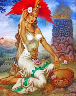 Aztec Princess Paint By Numbers