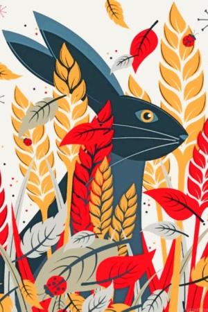 Black Rabbit Animals Paint By Numbers.jpeg