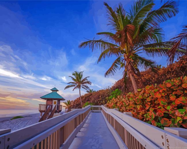 Boardwalk In Boca Raton Paint By Numbers.jpeg