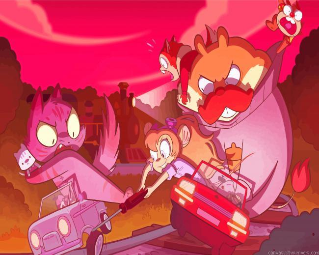 Cartoon Rescue Rangers Painting by numbers