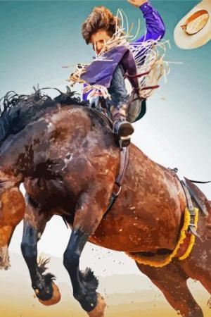 Cowboy Bareback Rider Paint By Numbers.jpeg