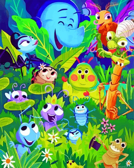 Cute Insects Paint By Numbers