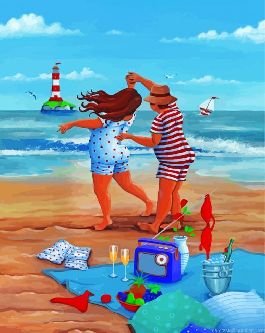Dancing In Beach Paint By Numbers