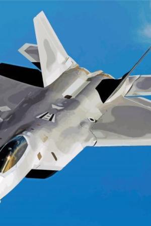 Fighter Jet 22 Raptor Paint By Numbers.jpeg