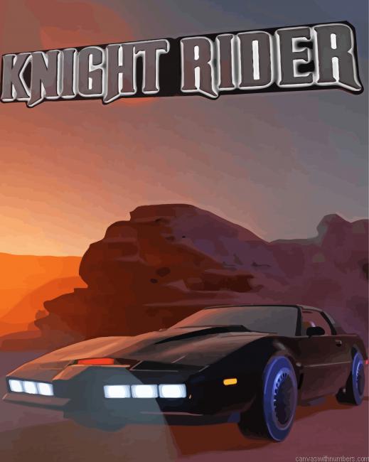 Knight Rider Poster Paint By Numbers.jpeg