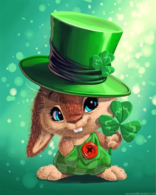 Leprechaun Rabbit Paint By Numbers
