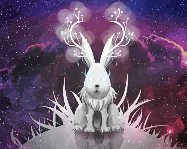 Mystical Rabbit Paint By Numbers.jpeg