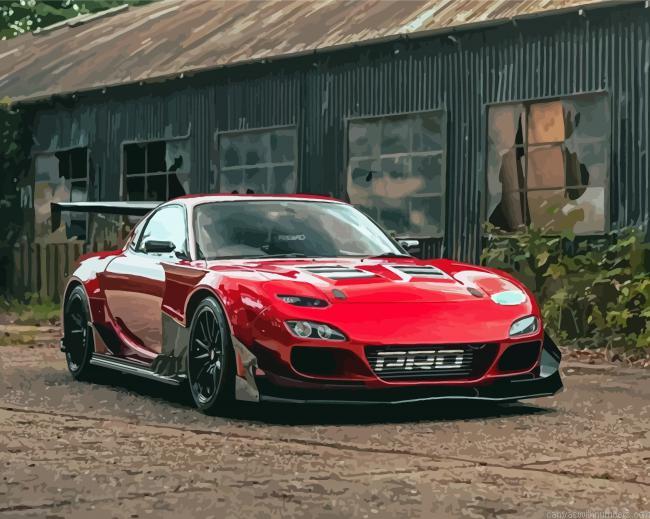 Red Rx7 Paint By Numbers.jpeg