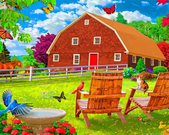 Spring Farm Paint By Numbers