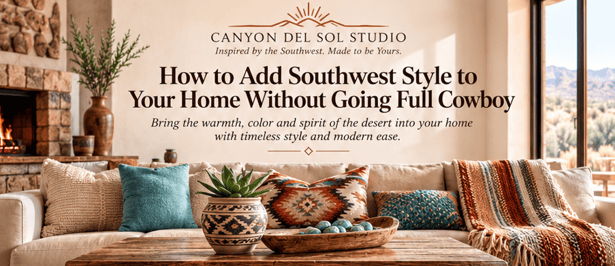 Southwestern style in a living room setting.
