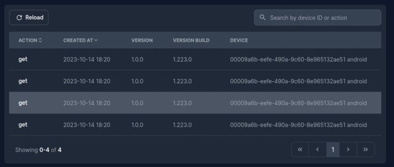 Logs Capgo - High Quality Light Pattern - Desktop