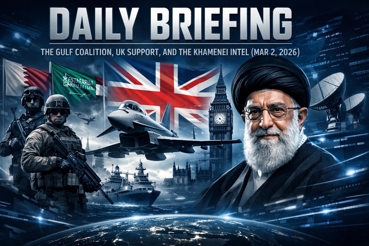 Daily Briefing: The Gulf Coalition, UK Support, and the Khamenei Intel (Mar 2, 2026)