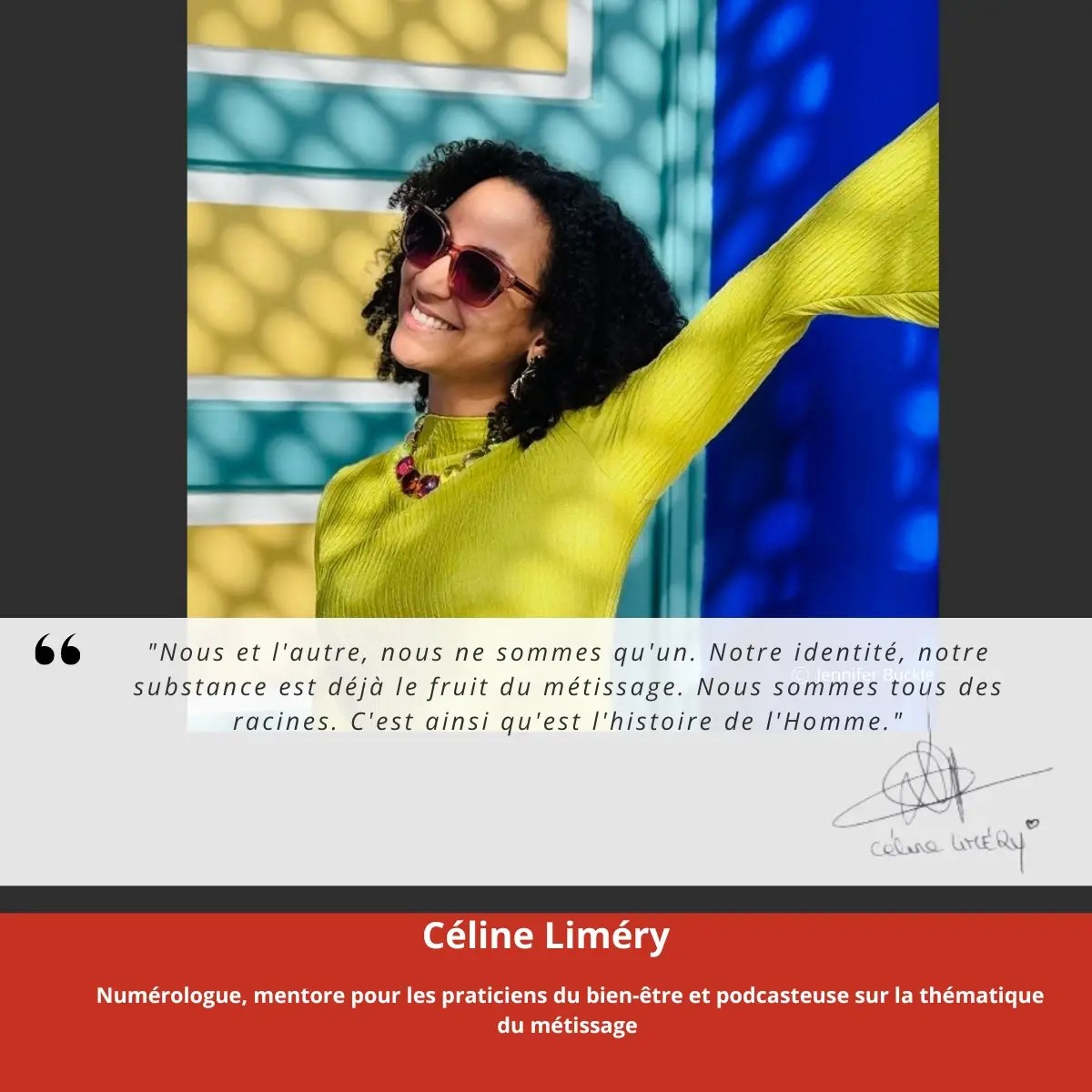 Nous et l'autre, nous ne sommes qu'un. Notre identité, notre substance est déjà le fruit du métissage. Nous sommes tous des racines. C'est ainsi qu'est l'histoire de l'Homme.