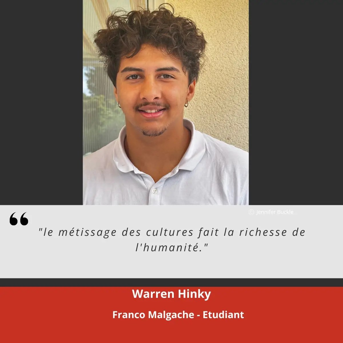 "le métissage des cultures fait la richesse de l'humanité."