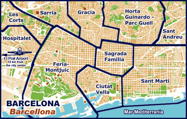 Dalla barcellona modernista a quella gastronomica, passando per la parte alta della città e lo stadio del fc barcelona. Mappa Barcellona Scopri L Utilissima Mappa Di Barcellona