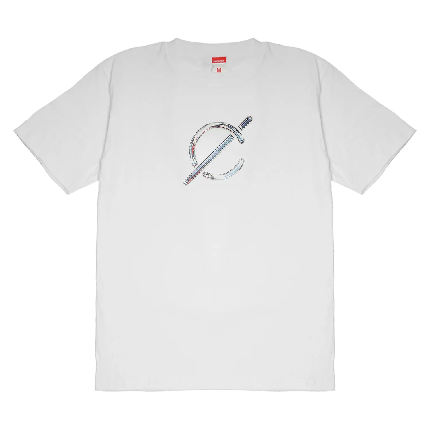 Capslock Foil Logo White