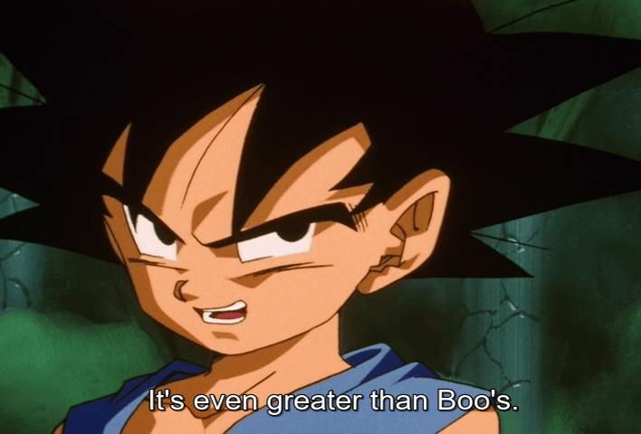 Goku speaking to General Rilldo in Dragon Ball GT episode 19