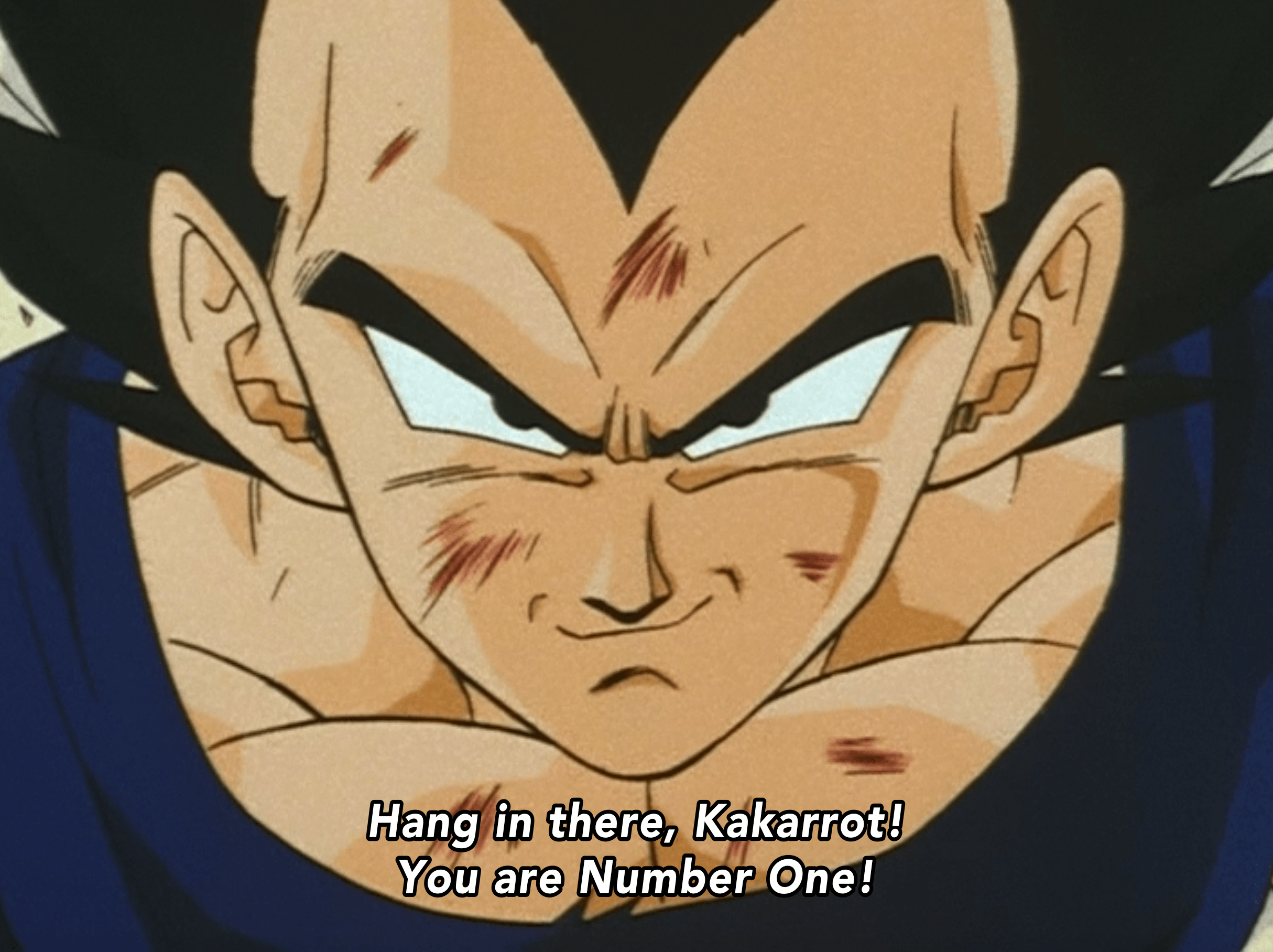 Spoken by Vegeta at the start of Dragon Ball Z episode 281