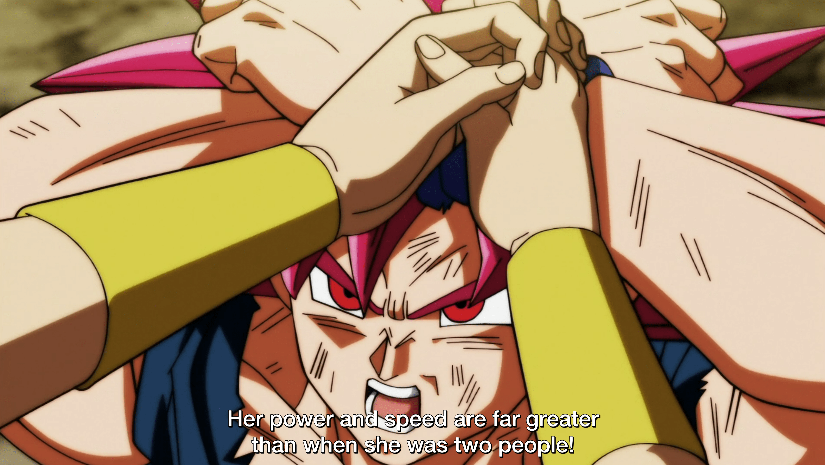 Goku talking about Kefla in Dragon Ball Super episode 115