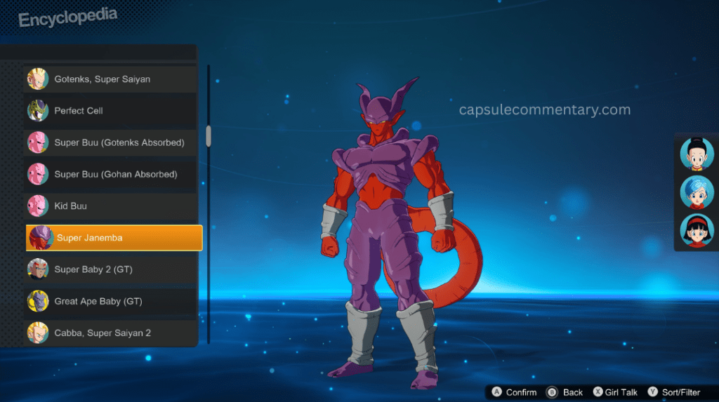 Characters sorted by Special Attack in Dragon Ball Sparking! Zero