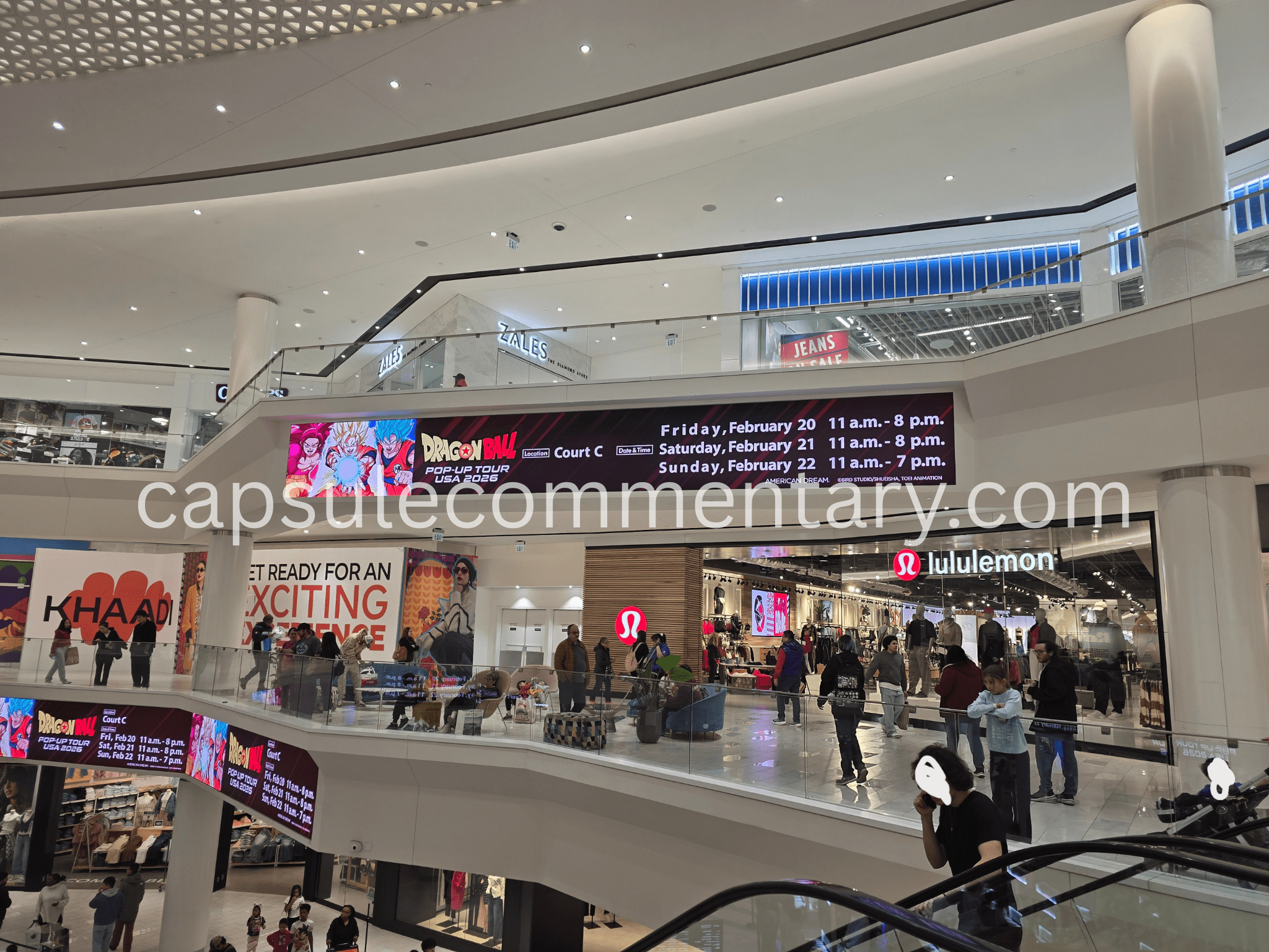Dragon Ball Pop-Up Tour USA 2026 at the American Dream Mall in East Rutherford, New Jersey