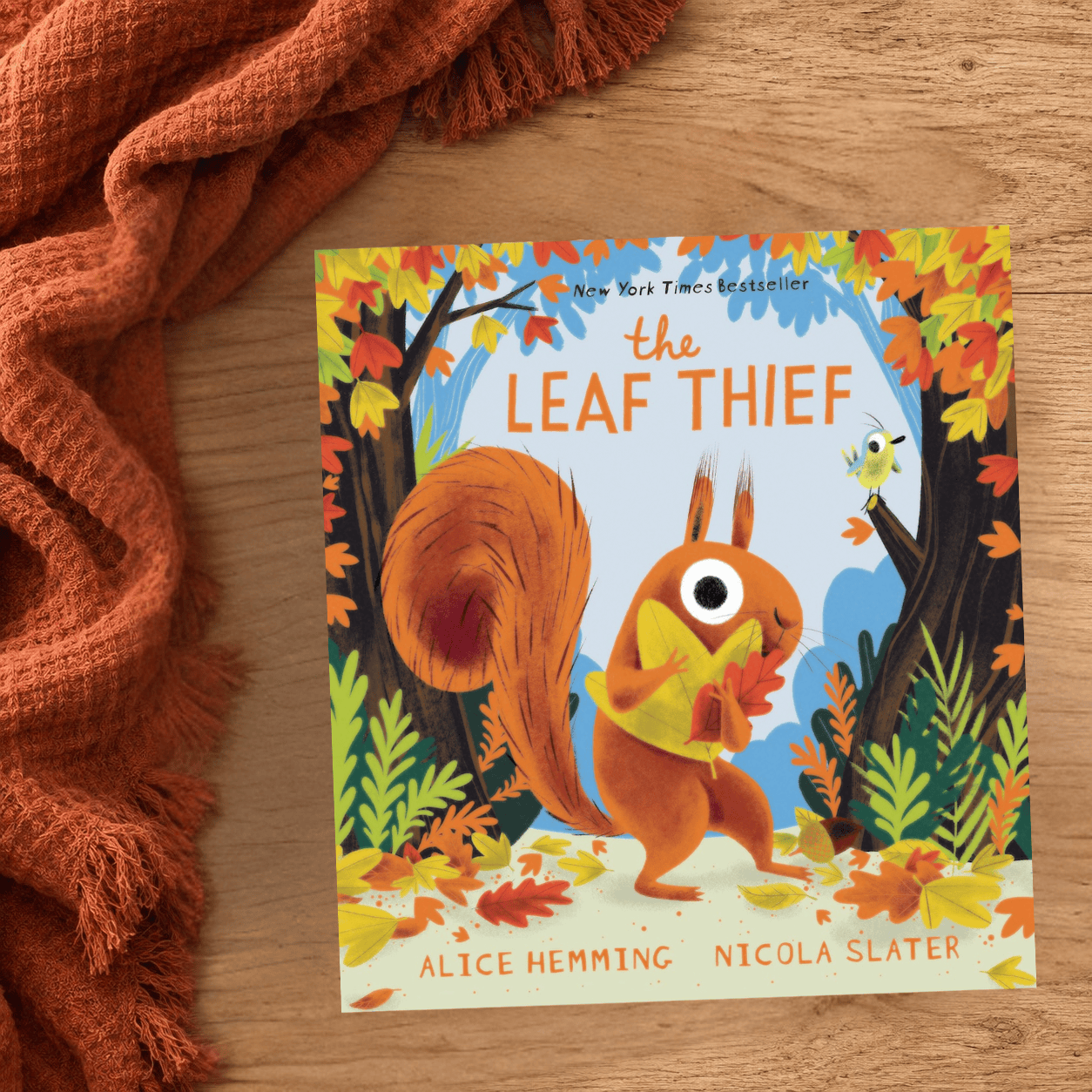 The Leaf Thief children's picture book about fall leaves and changing seasons