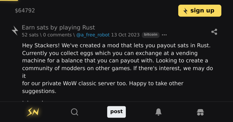 Rust Stacker News - Gorgeous Ultra HD Light Illustrations | Free Download