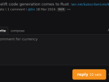 Cranelift Code Generation Comes To Rust Stacker News Tech