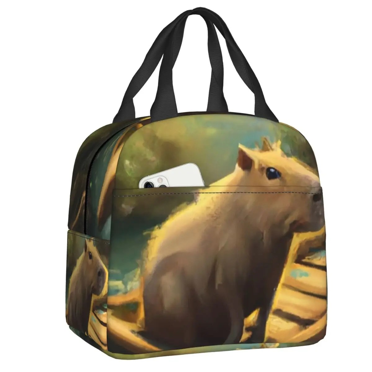 CapyNom – “Anatomy of a Capybara” Thermal Lunch Bag | Funny Insulated Food Tote for Chill Snacks - Image 13