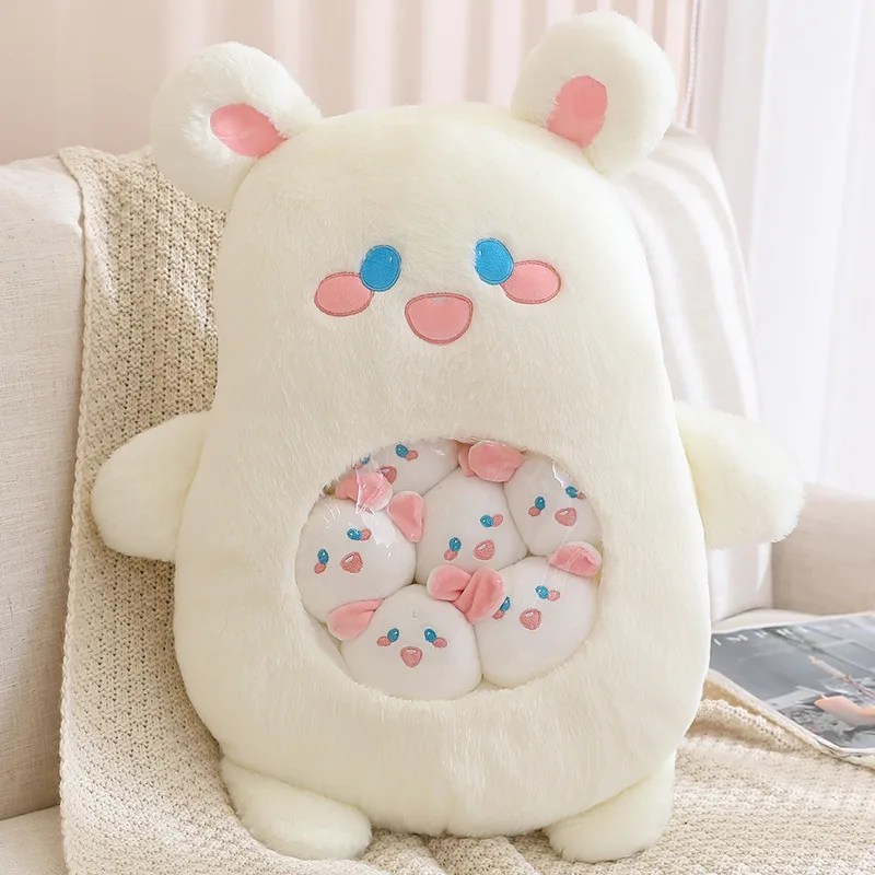 CapyNest – Plush Capybara Pillow With Hidden Mini Dolls | 45cm Hug Buddy & Surprise Toy Pouch - Image 9