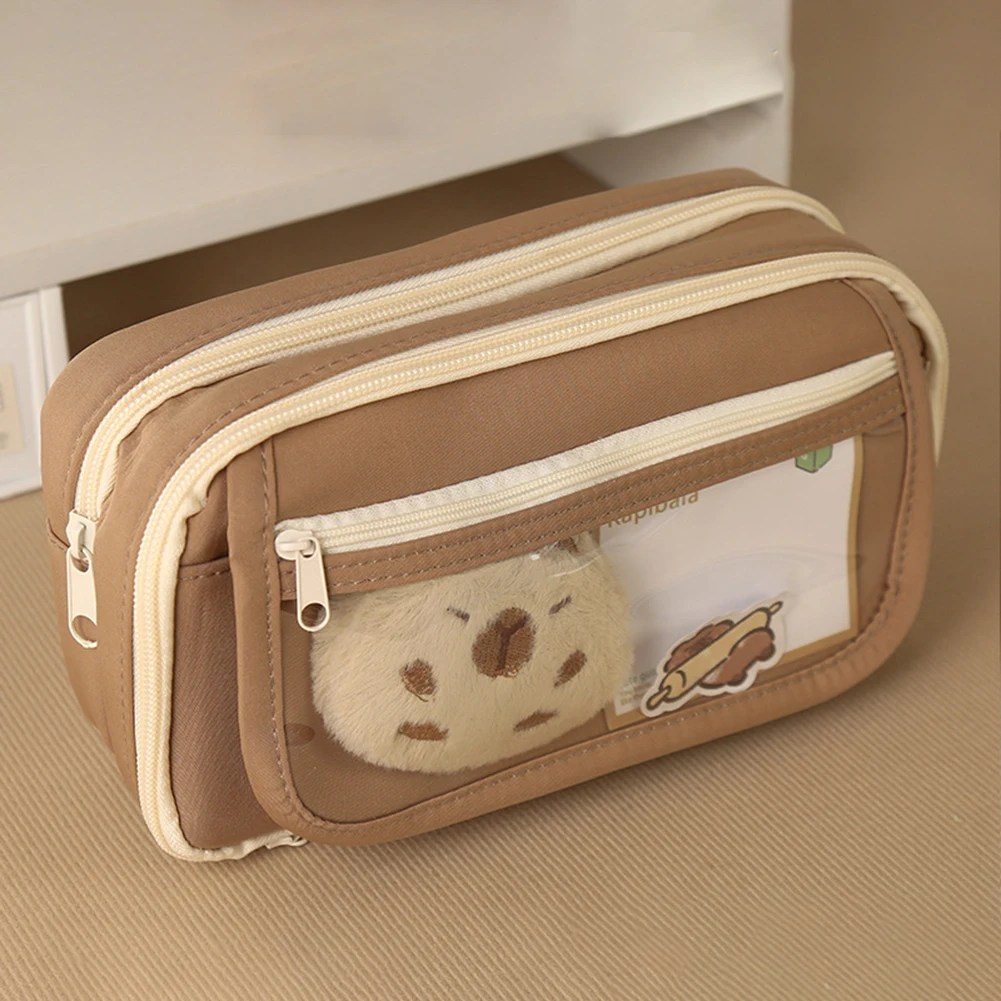 CapyClass – Kawaii Capybara School Backpack with Matching Pencil Case - Image 3