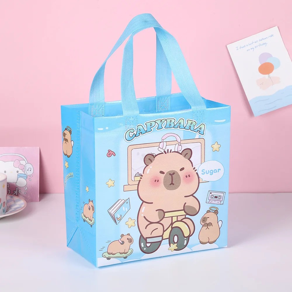 CapyBagz – Capybara Gift Tote Bag Set | Reusable Kawaii Party Packaging - Image 3