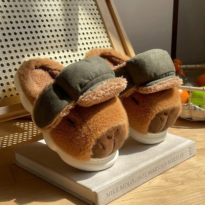 CapyWalk β Tactical Capybara Slippers | Cozy Camouflage House Shoes - Image 7