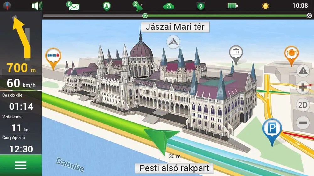 Car Navitel GPS navigation map software screen1