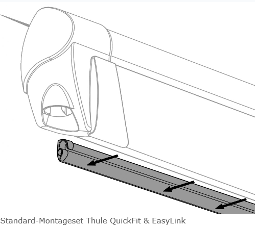 Thule Standard-Montageset für Thule QuickFit und EasyLink