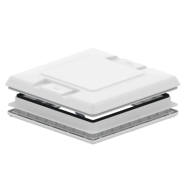 Fiamma Dachhaube Vent 50 mit Verdunkelungsrollo und Moskitonetz weiss