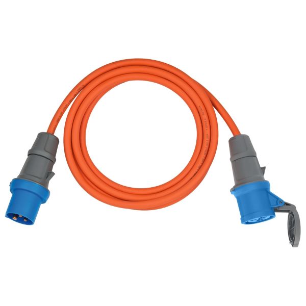Brennstuhl Adapterkabel CEE Verlängerung 5m orange