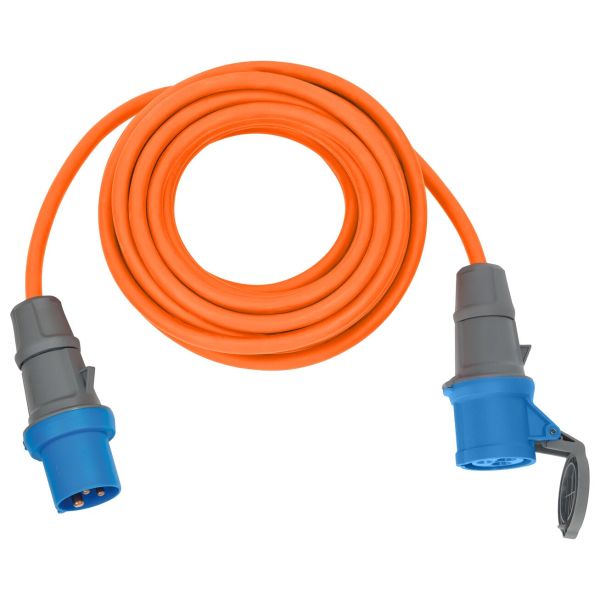 Brennstuhl Adapterkabel CEE Verlängerung 10m orange