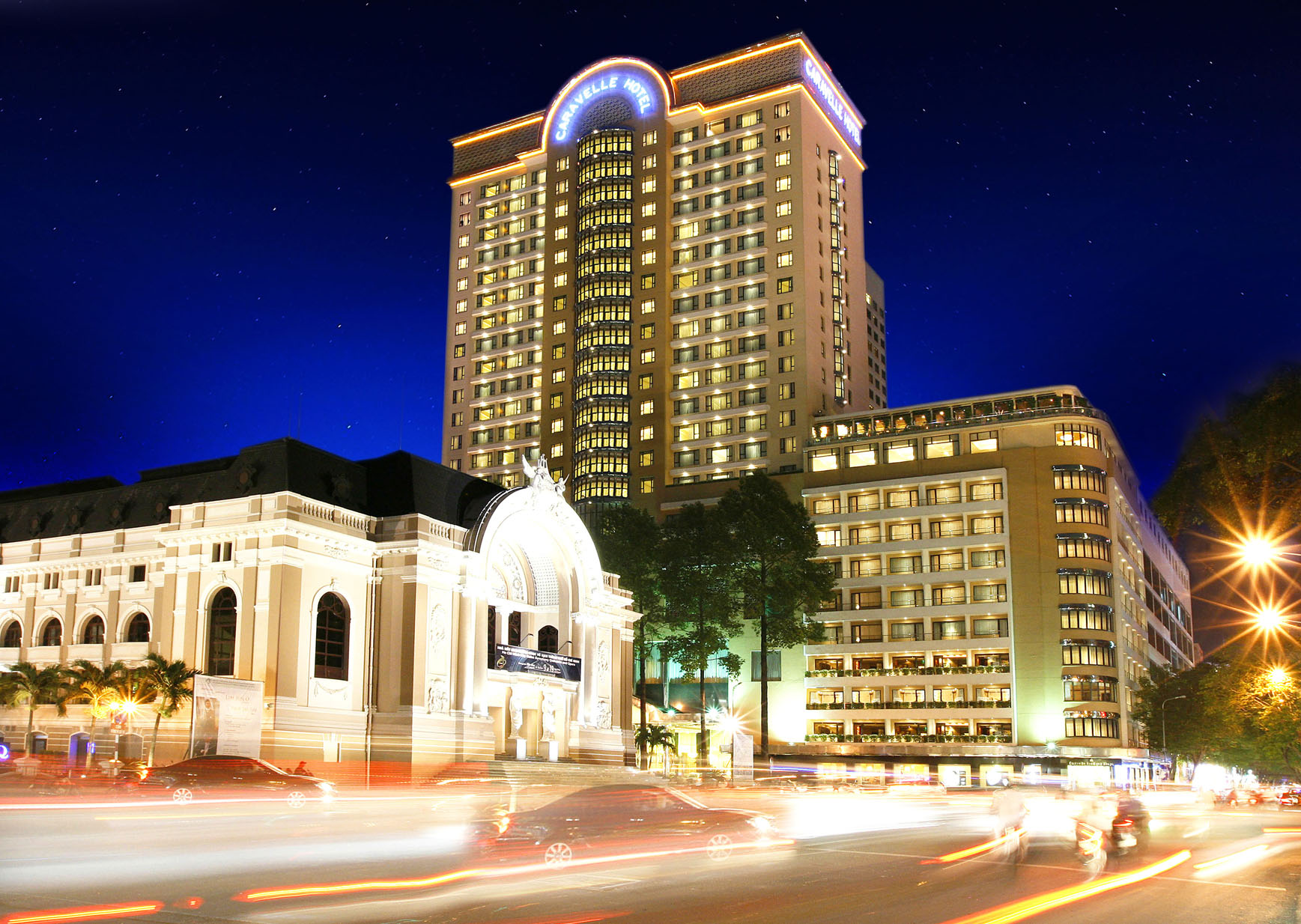 Caravelle Hotel is one of Ho Chi Minh City’s leading international 5-star hotels – in the centre of the business, shopping and entertainment district, 8 km from Tan Son Nhat International Airport.