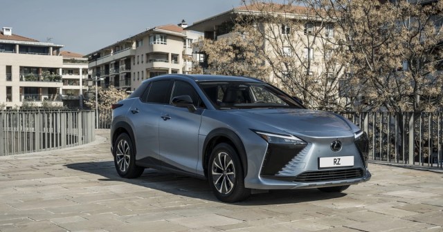 Lexus electric SUV exterior design