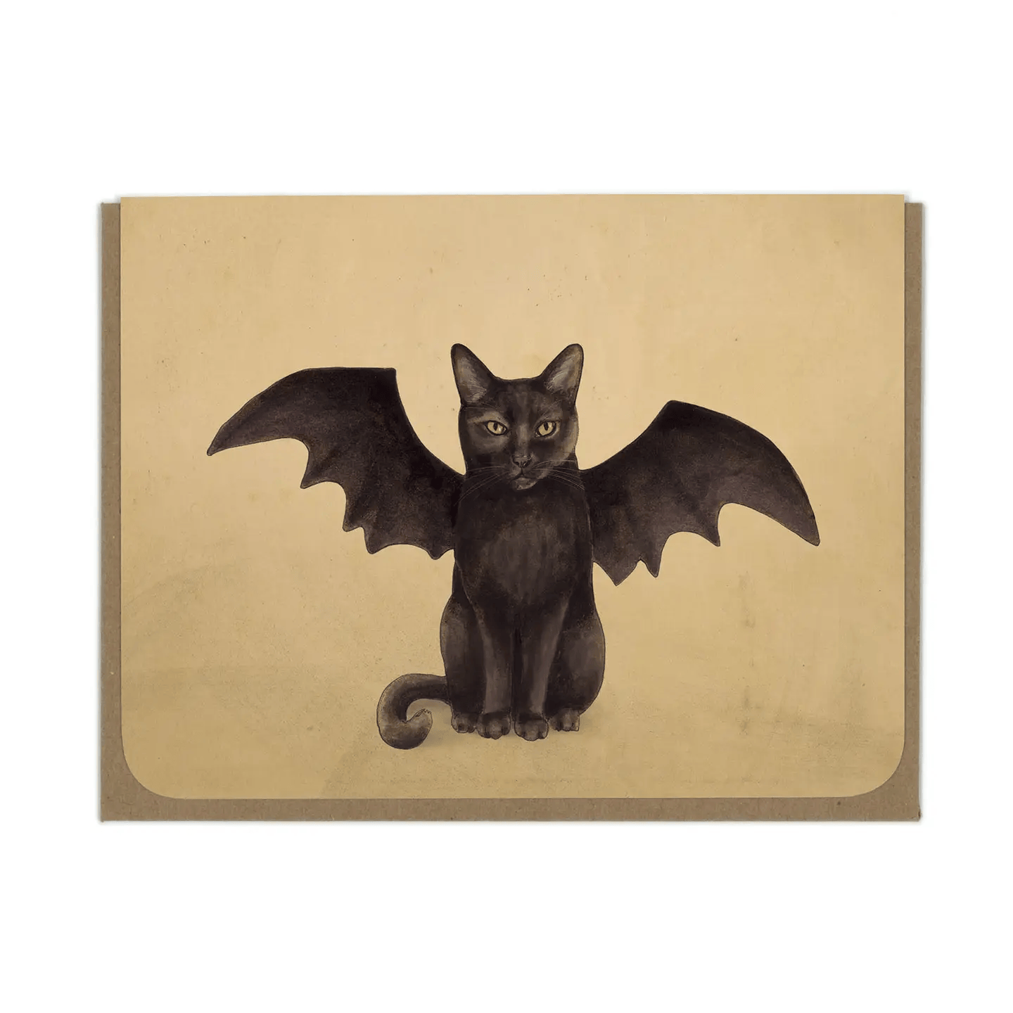 Tiny Bat Cat Card