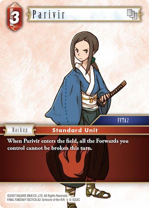 Final Fantasy Opus V Trading Card  5-022