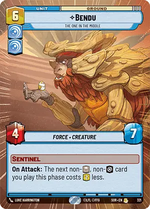 321/252 Bendu, The One in the Middle (Hyperspace Foil)
