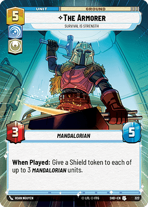322/262 The Armorer - Survival is Strength (Hyperspace Foil)