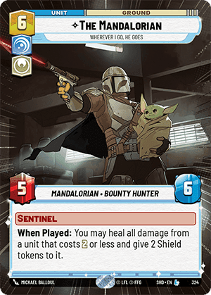 324/262 The Mandalorian - Wherever I Go, He Goes (Hyperspace Foil)